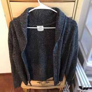 Men’s Grey and Black Cardigan